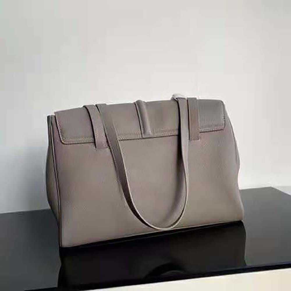 TÚI Celine Women Medium Soft 16 Bag in Supple Grained Calfskin-Gray