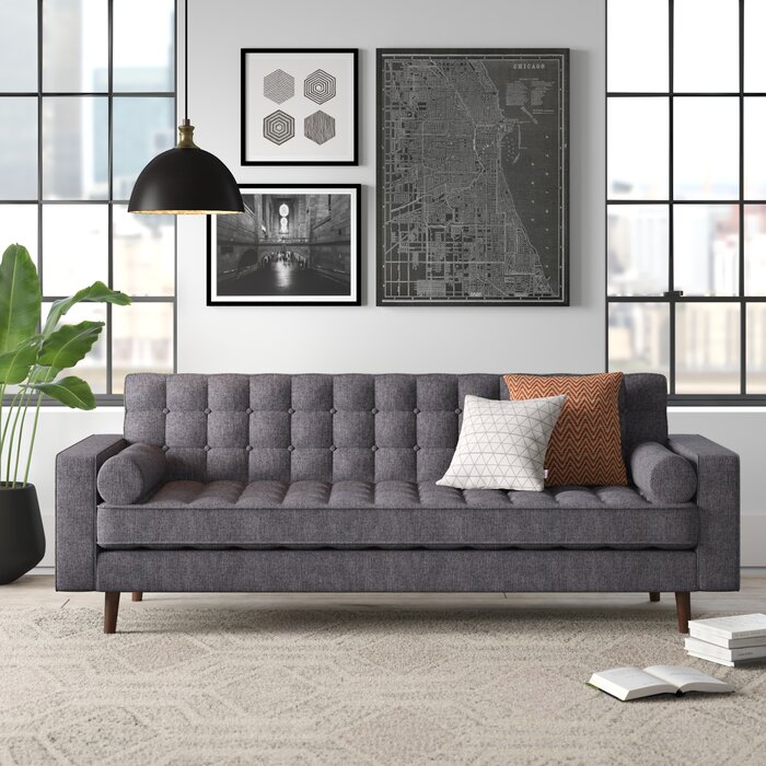 SOFA NỈ NHẬP KHẨU CAO CẤP Square Arm Sofa COLIN