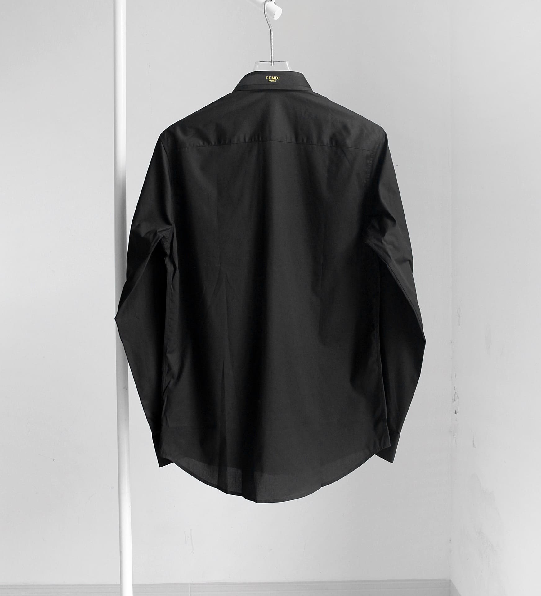 ÁO FENDI ROMA Black Poplin Shirt