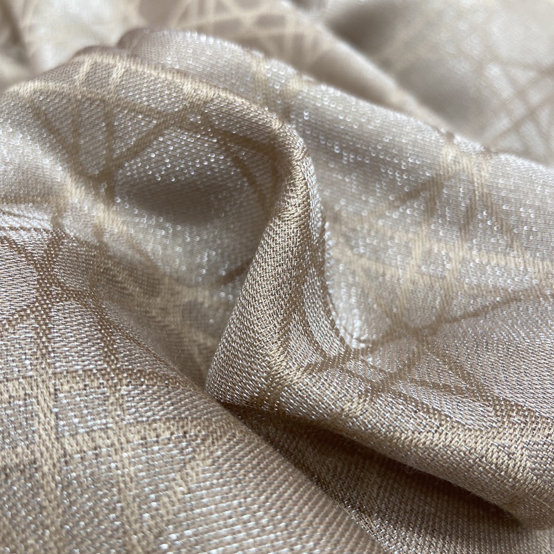 KHĂN Christian Dior Rattan gold wire shawl Scarf