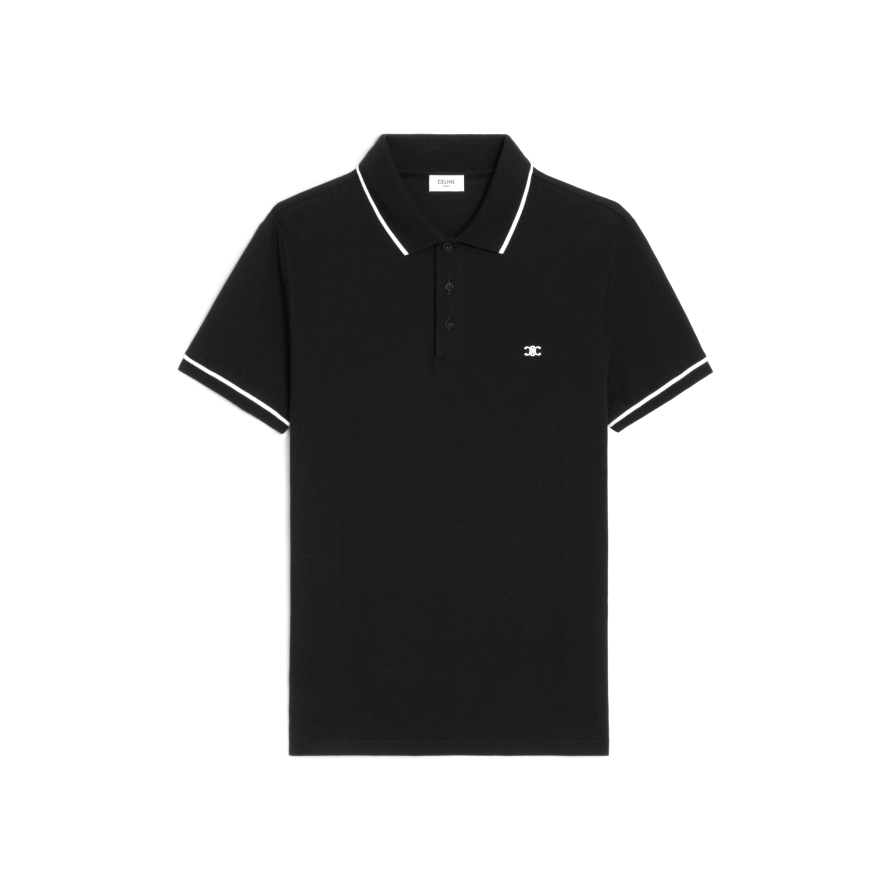 ÁO CELINE POLO SHIRT MÀU ĐEN UNISEX