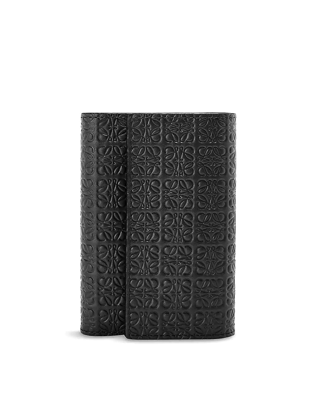 VÍ LOEWE Repeat logo-embossed leather wallet