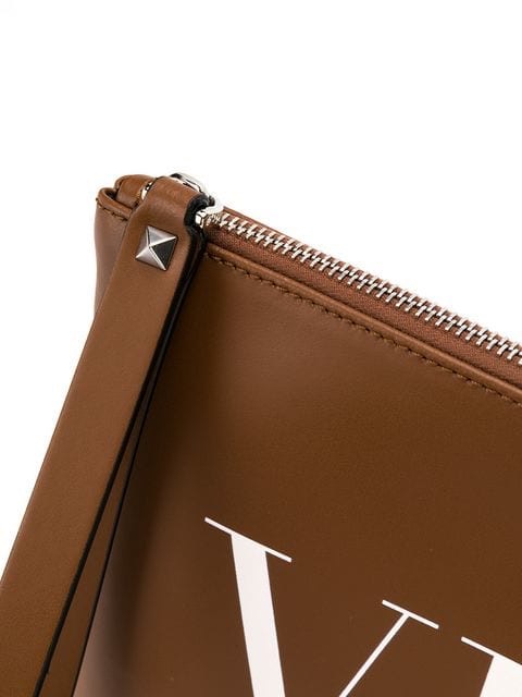 VÍ VALENTINO VLTN ZIPPED LEATHER POUCH