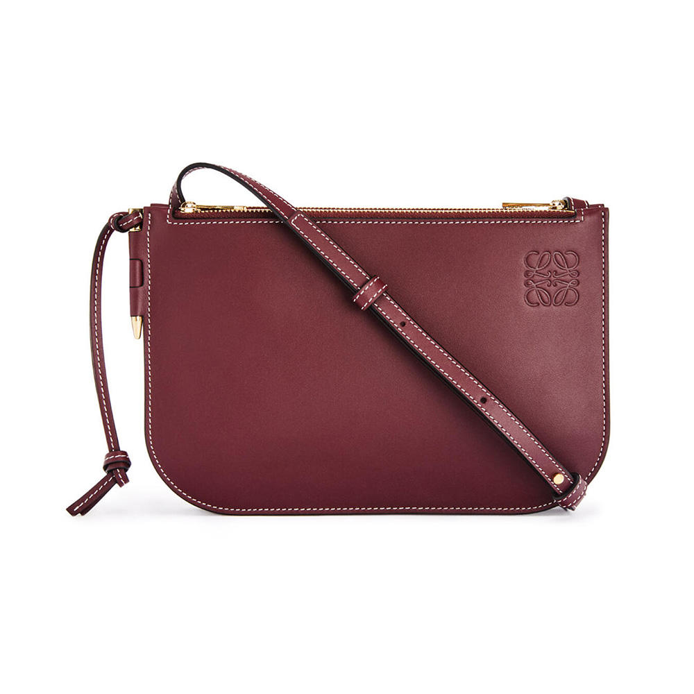 TÚI Loewe Gate Double Zip Pouch in Soft Calfskin
