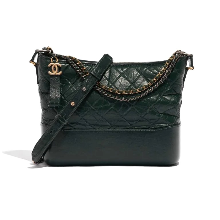 TÚI Chanel Gabrielle Large Aged Calf Green