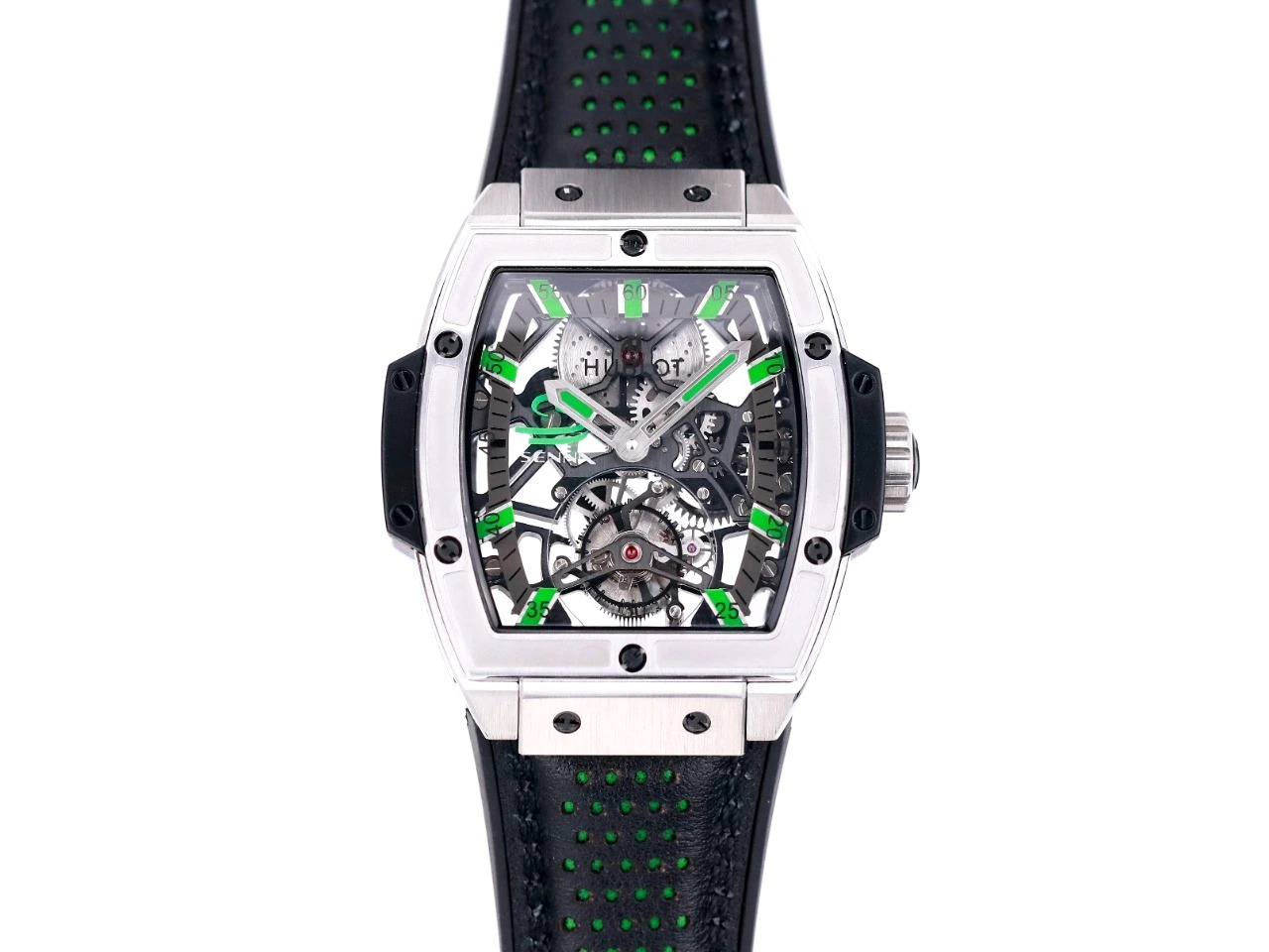 ĐỒNG HỒ HUBLOT MASTERPIECE Series Tonneau Tourbillon Emerald Silver