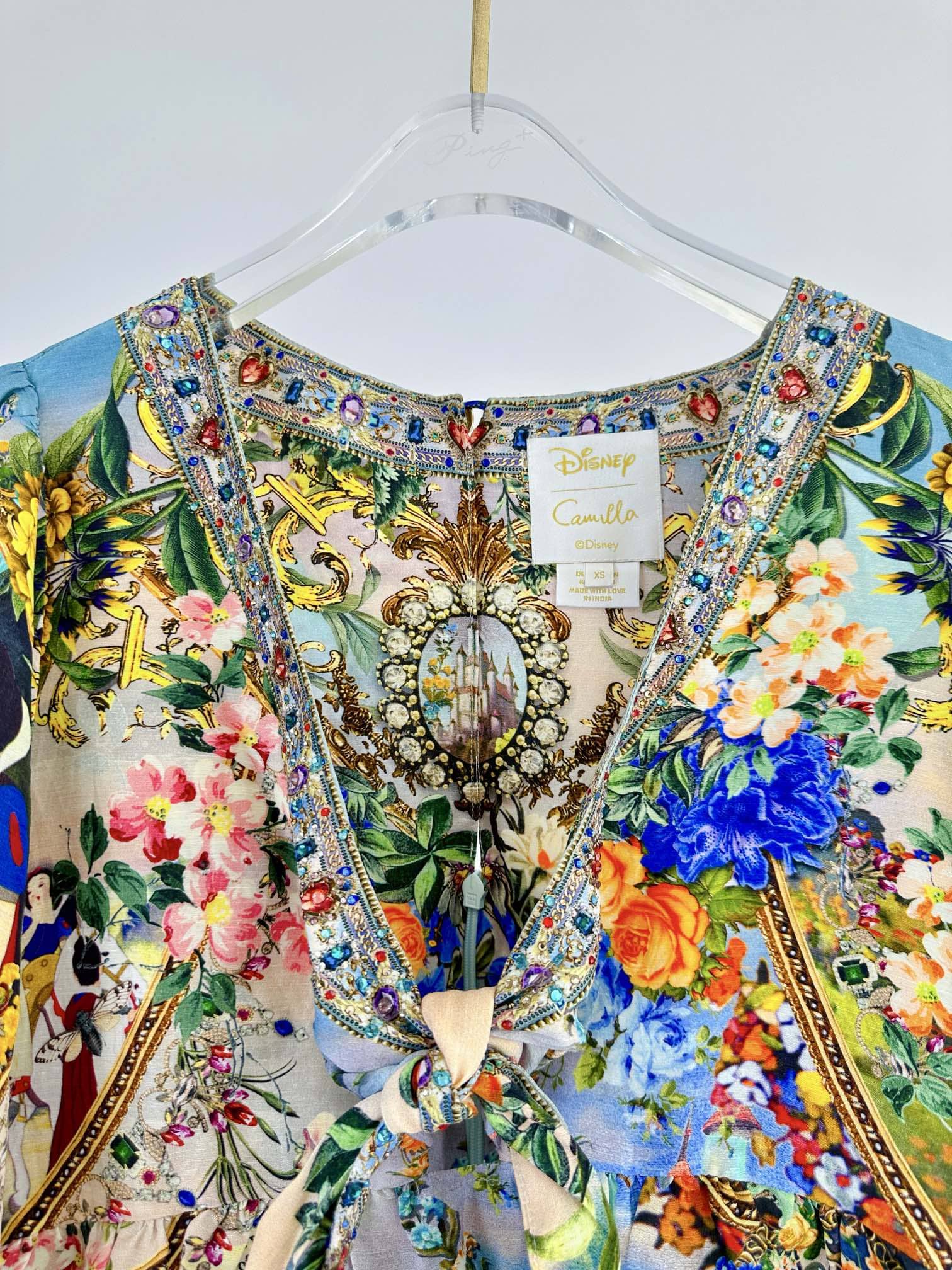 VÁY CAMILLA DISNEY Embellished V-Neck Mid Dress High Classy