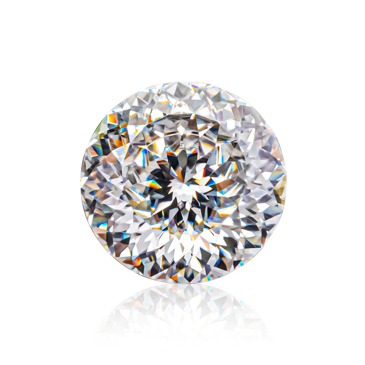 KIM CƯƠNG Round Cut Natural White Loose Moissanite Stone
