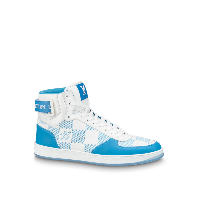 GIÀY LOUIS VUITTON RIVOLI SNEAKER BOOT BLUE
