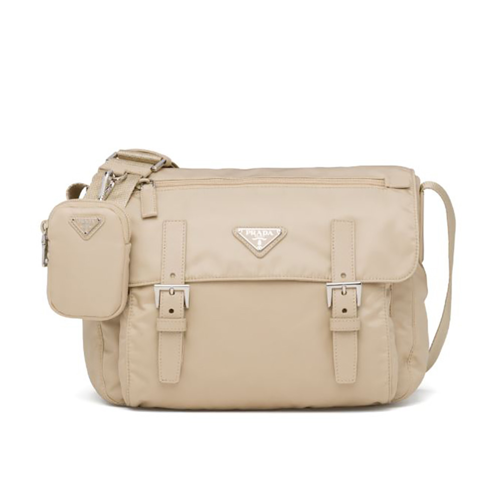 TÚI Prada Women Re-Nylon Shoulder Bag-Beige