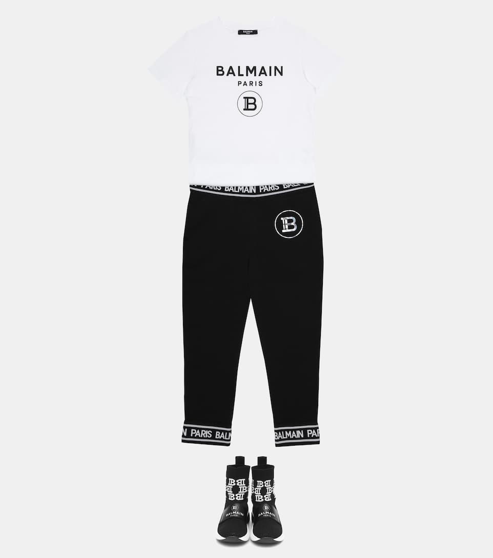 ÁO BALMAIN KIDS Logo cotton T-shirt 9 -16 years
