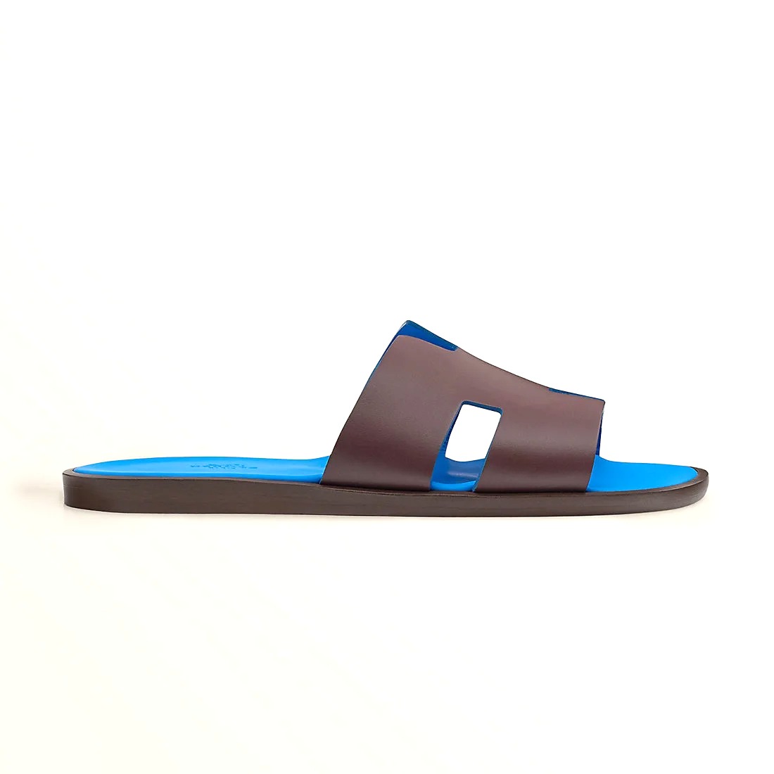DÉP HERMES IZMIR EPSOM LEATHER BROWN BLUE AAA