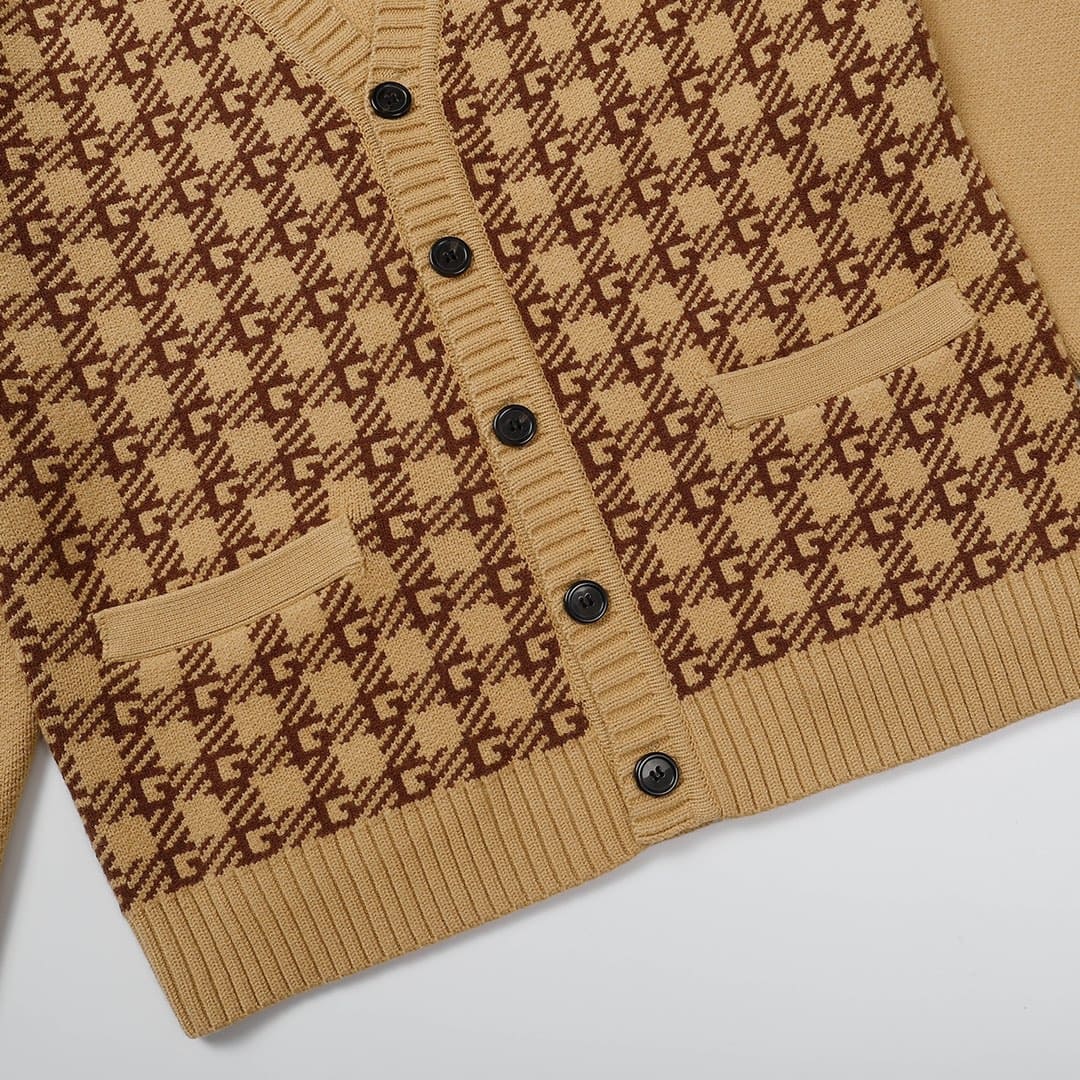ÁO GUCCI Cashmere Brown Sweater