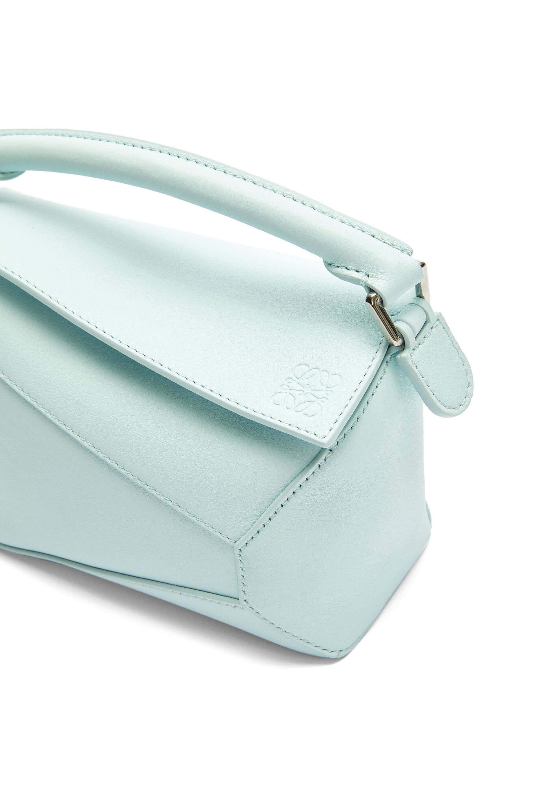 Túi LOEWE LOEWE Mini Puzzle bag in classic calfskin Blue Iceberg
