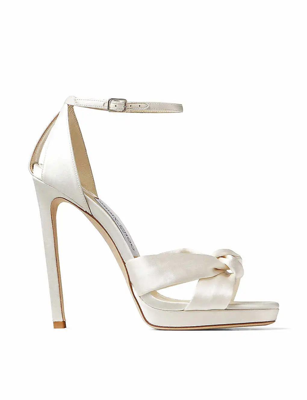 GIÀY JIMMY CHOO Rosie cross-over satin heeled sandals