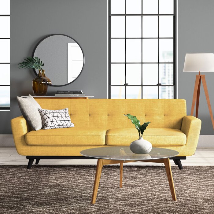 SOFA NỈ CHÂN GỖ Dexter Sofa
