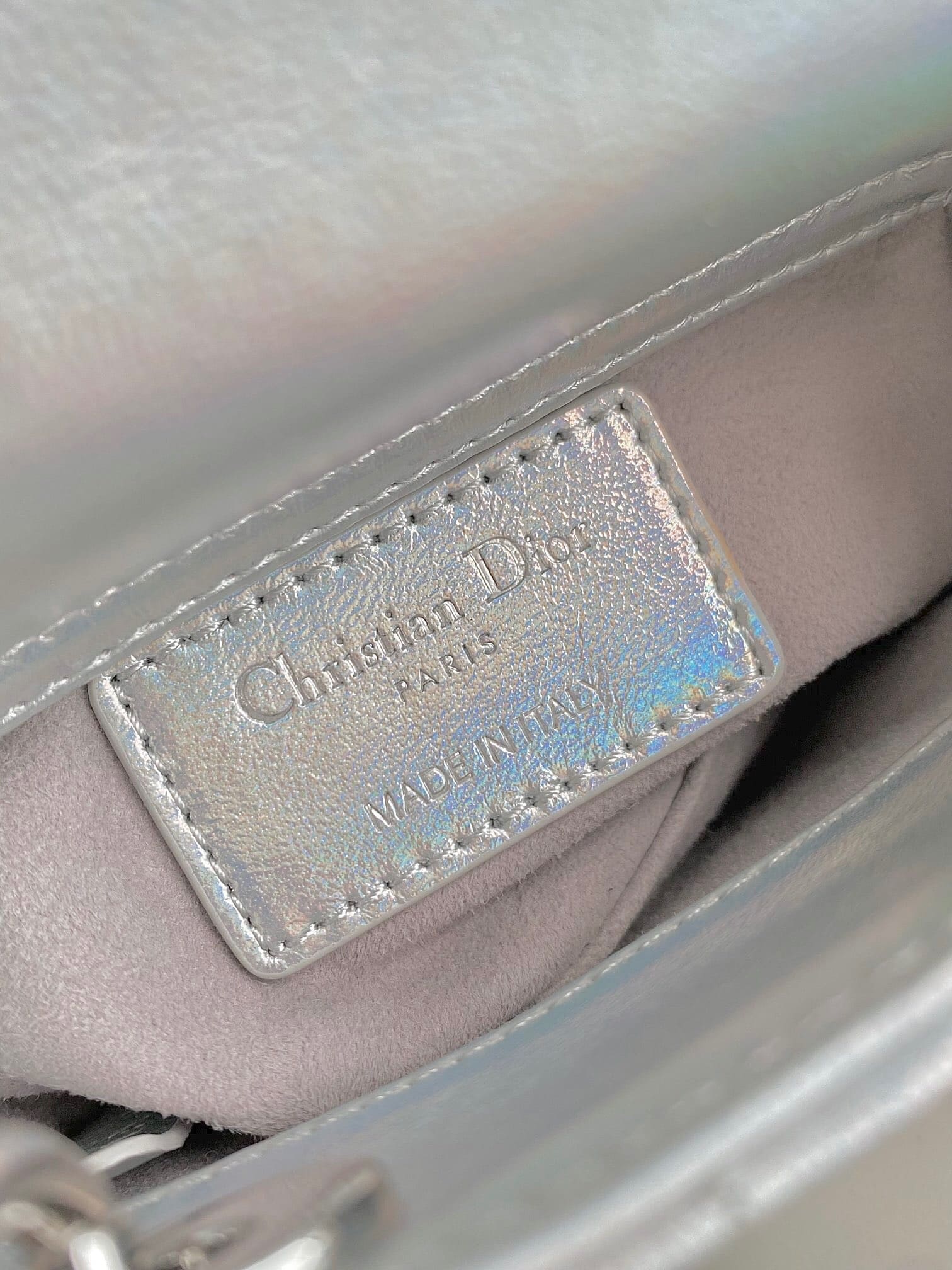 TÚI CHRISTIAN DIOR MINI LADY DIOR Cannage Calfskin Pearl ánh trai