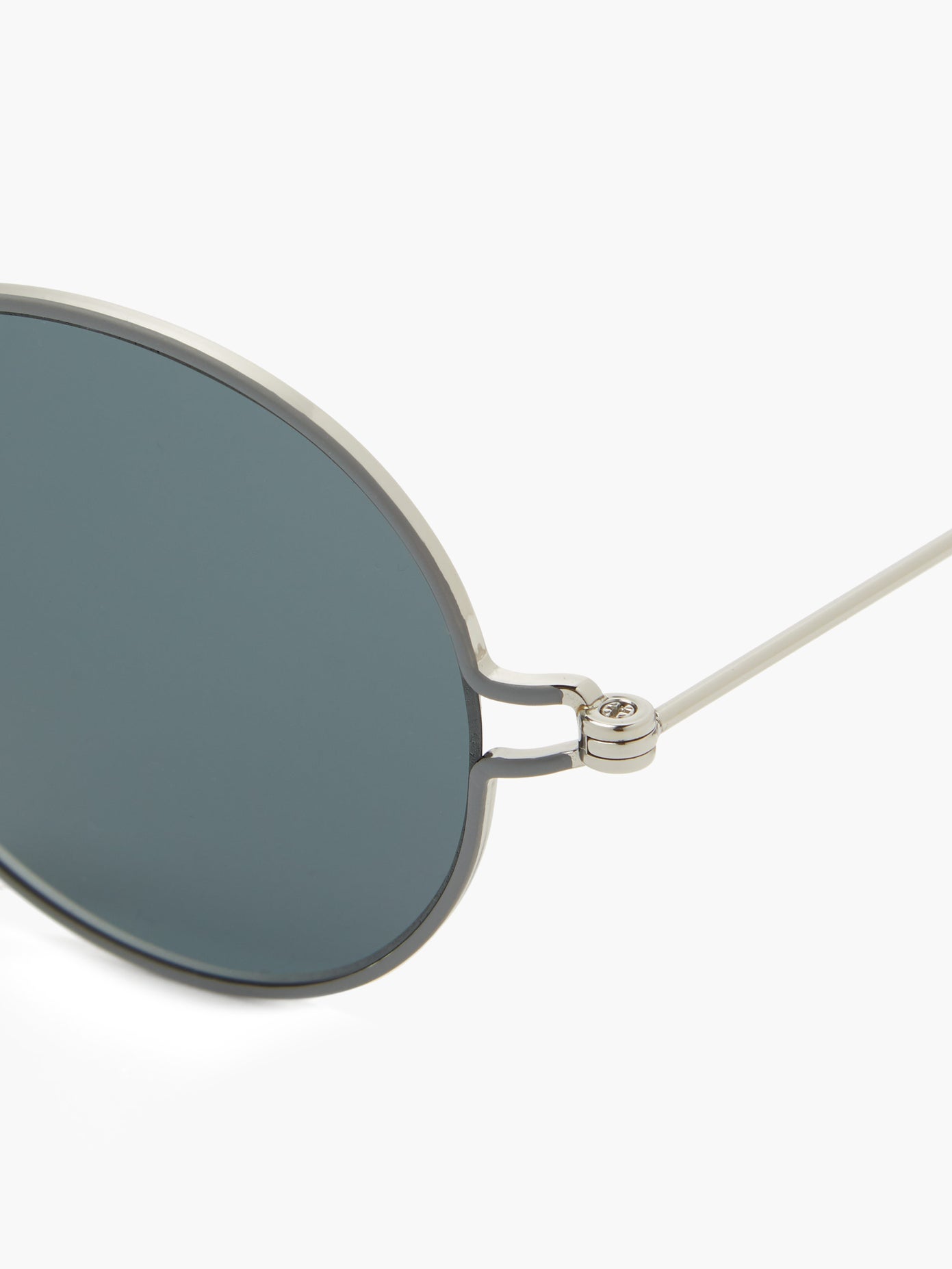 THOM BROWNE Round metal sunglasses