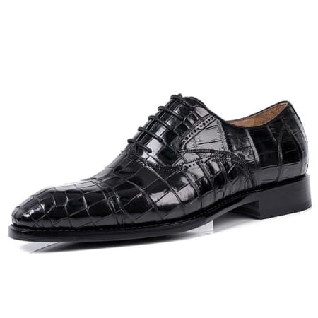 Giày công sở Oxford Cap-Toe Da Cá Sấu Alligator