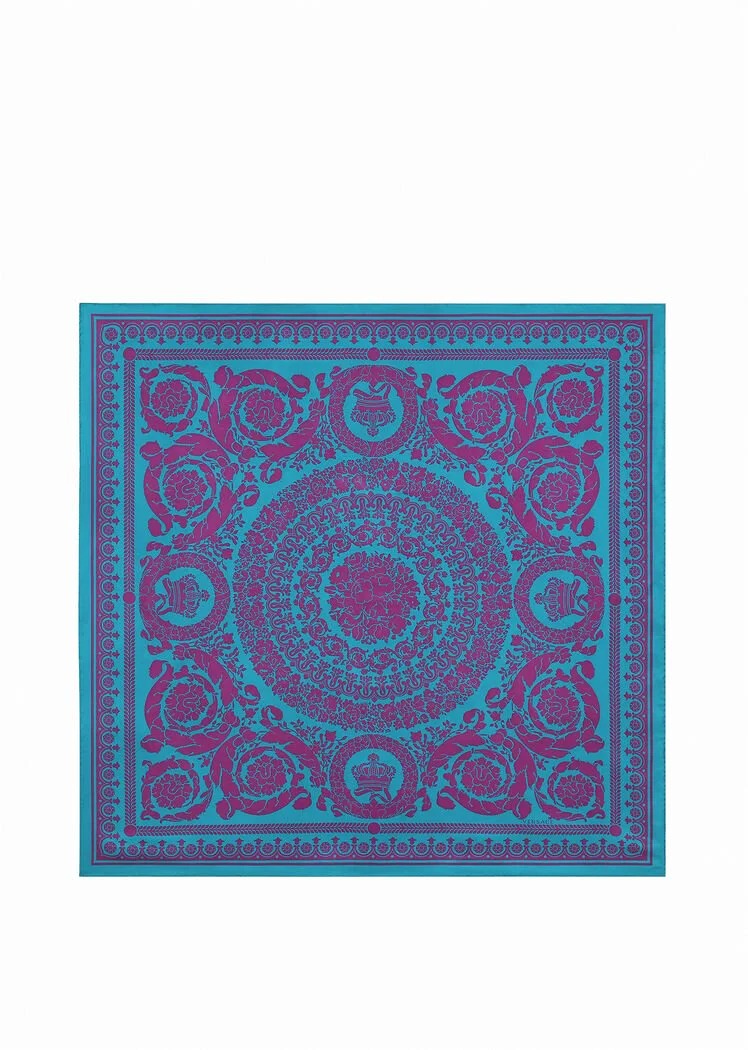 KHĂN VERSACE BAROCCO SILHOUETTE SILK FOULARD