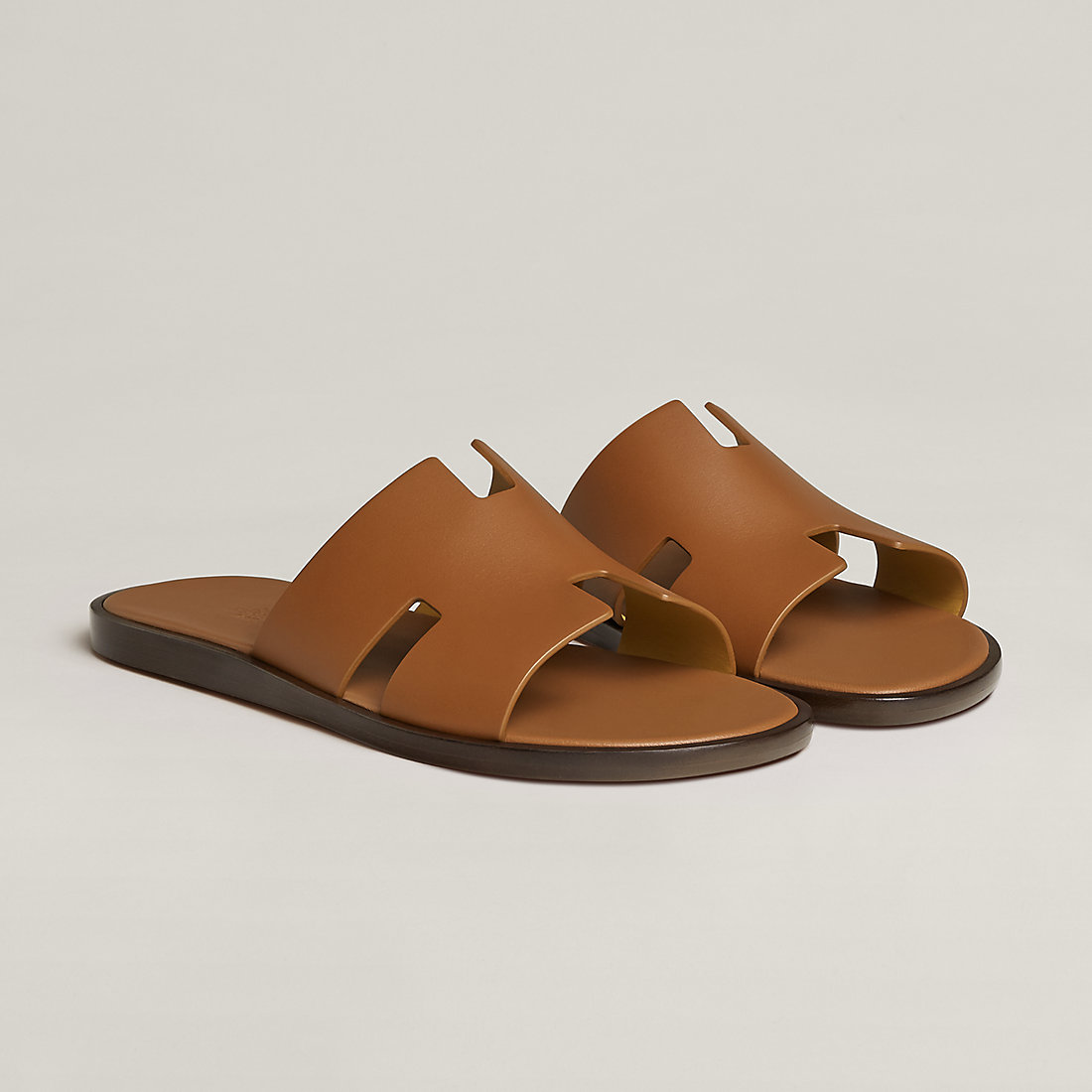 DÉP HERMES IZMIR COWHIDE LEATHER BROWN AAA