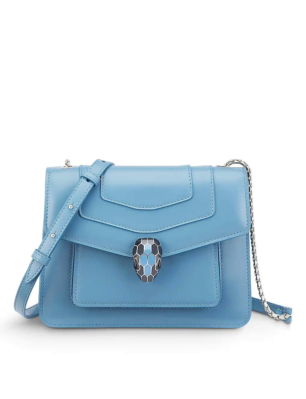 TÚI BVLGARI Serpenti Forever snake-clasp leather cross-body bag