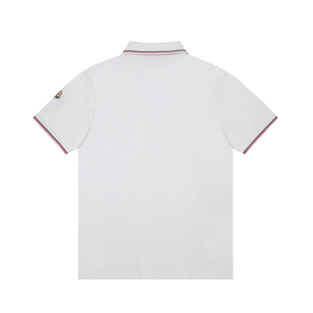 ÁO MONCLER Collar Logo Polo-Shirt