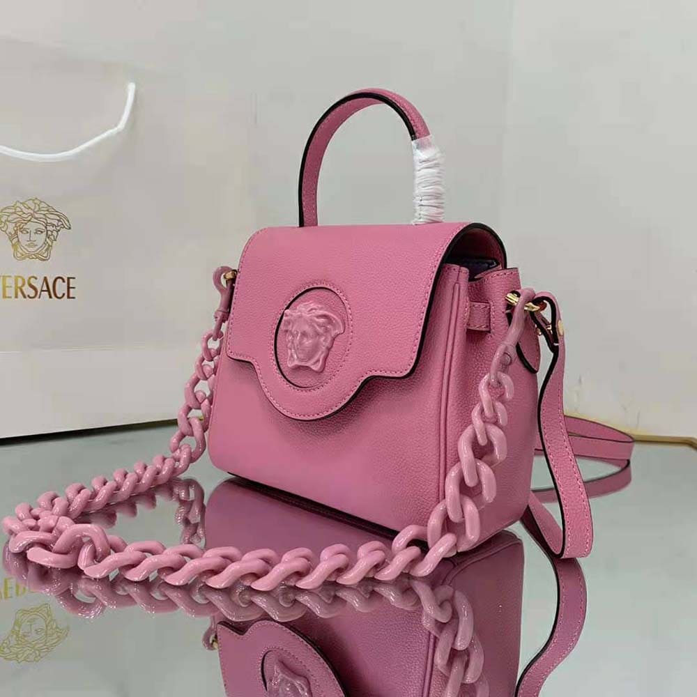 TÚI Versace Women La Medusa Small Handbag Crafted From Premium Leather-Pink