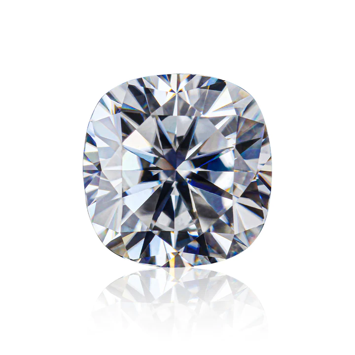 KIM CƯƠNG Cushion Cut Natural White Loose Moissanite Stone