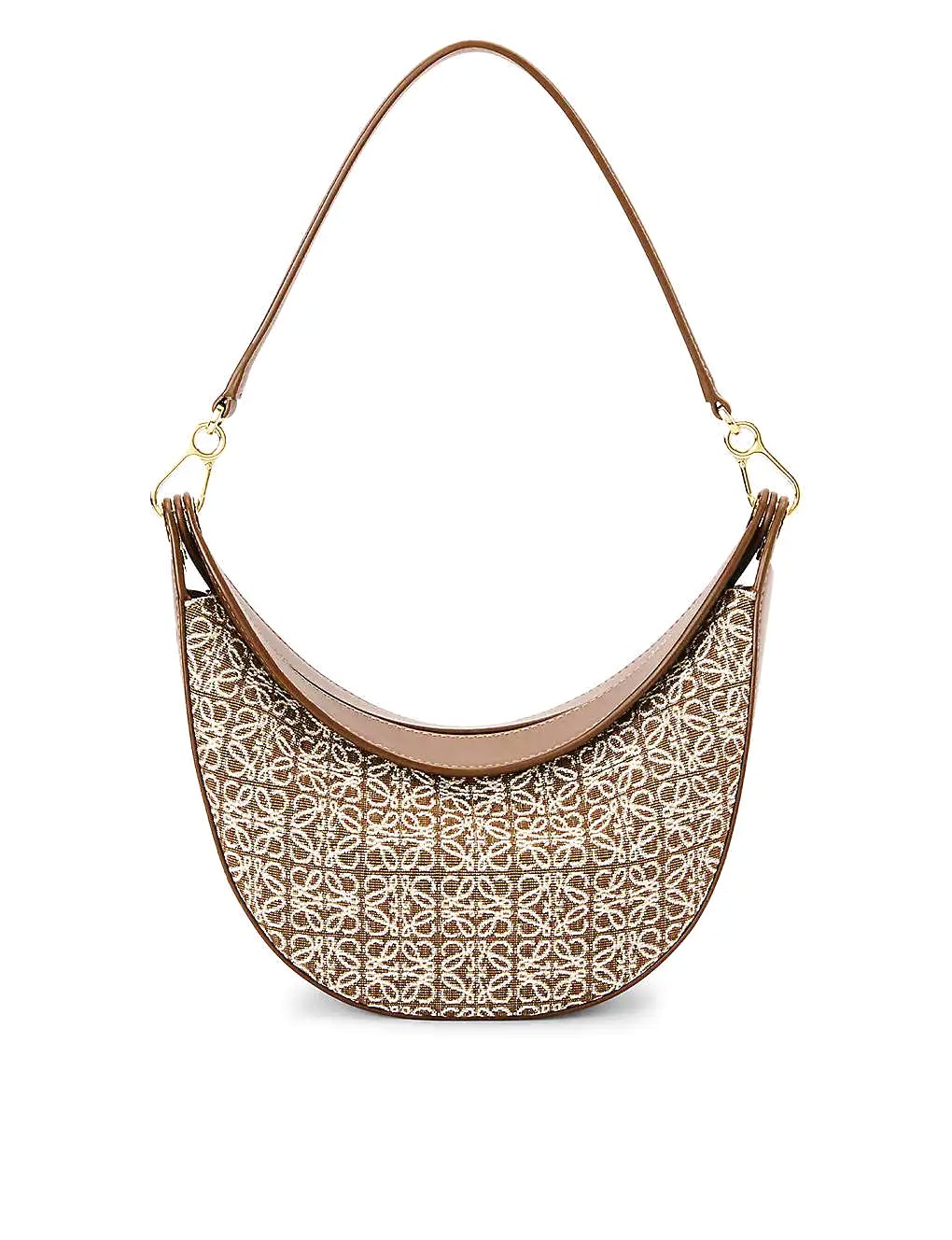 TÚI LOEWE Luna small anagram-patterned jacquard and leather shoulder bag