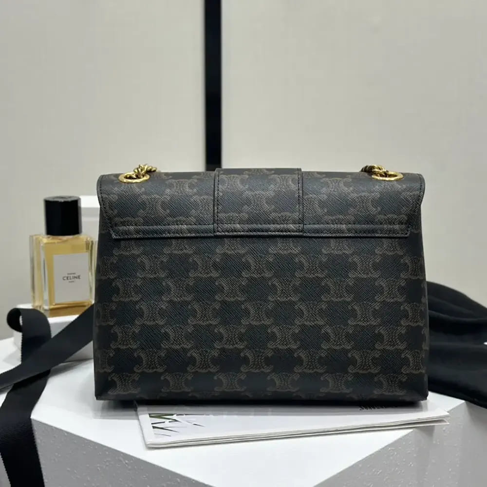 TÚI CELINE Women Medium Celine Victoire Bag in Triomphe Canvas