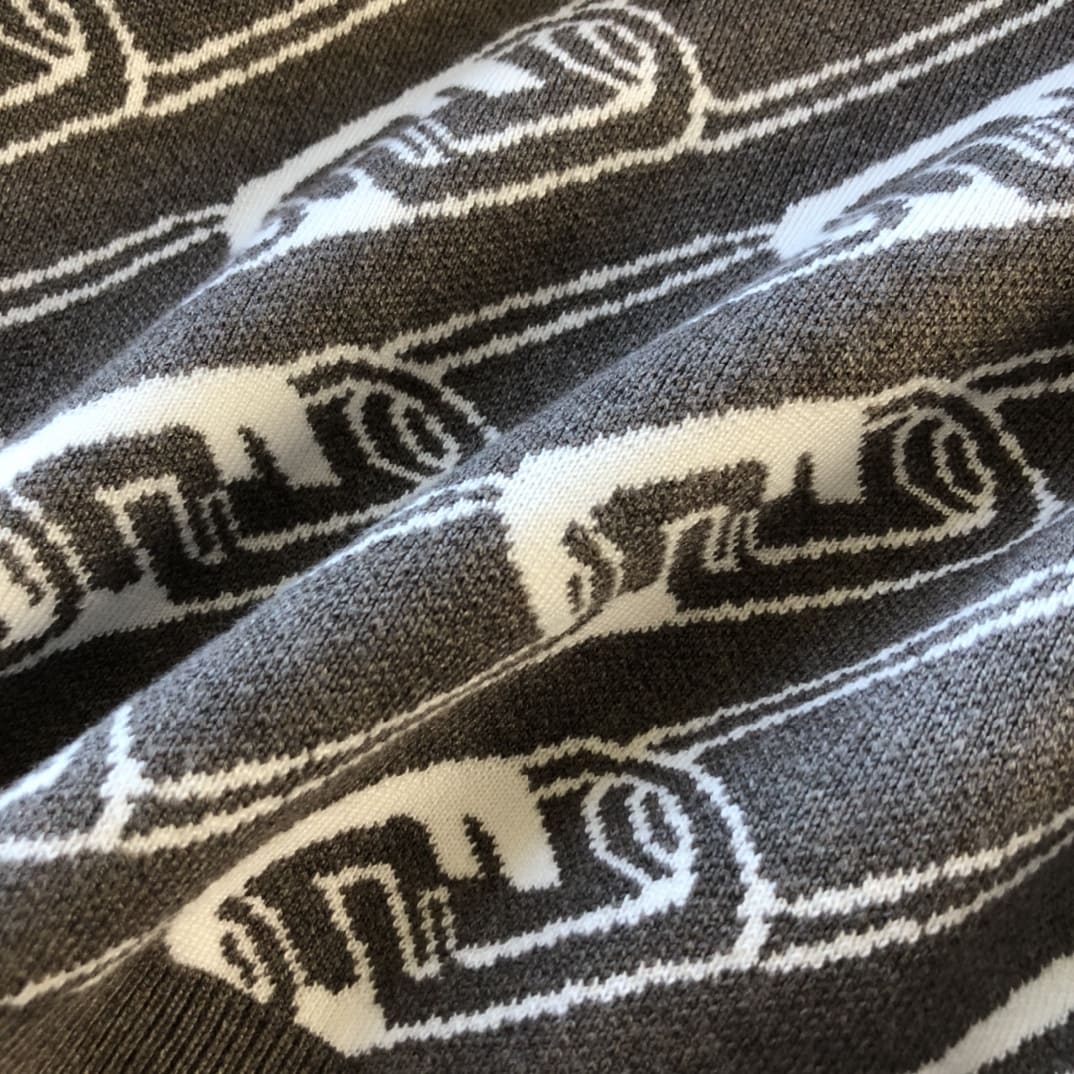 ÁO FENDI FF White and Brown Sweater