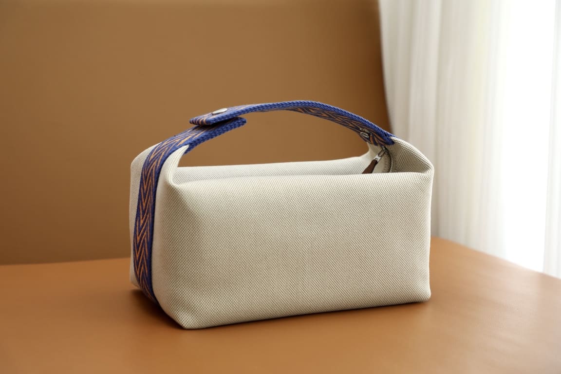 TÚI HERMES TROUSSE DE TOILETTE BRIDE A BRAC PM H MÀU XANH