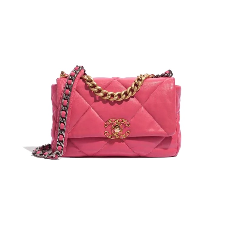 Chanel 19 Flap Bag Pink Nice Bag #22 Chanel 19 Flap Bag Pink Nice Bag