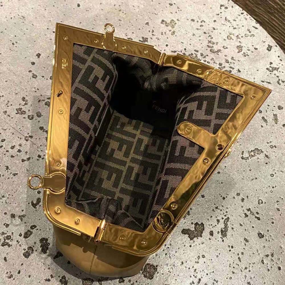 TÚI FENDI Women First Small Nappa Leather Bag-Light Brown