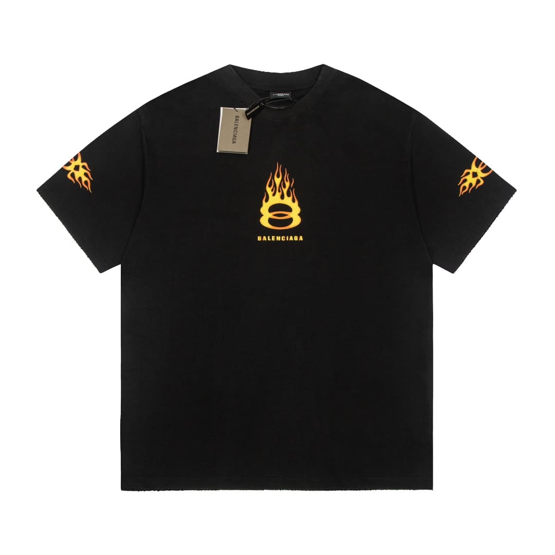 ÁO BALENCIAGA T SHIRT MÀU ĐEN UNISEX