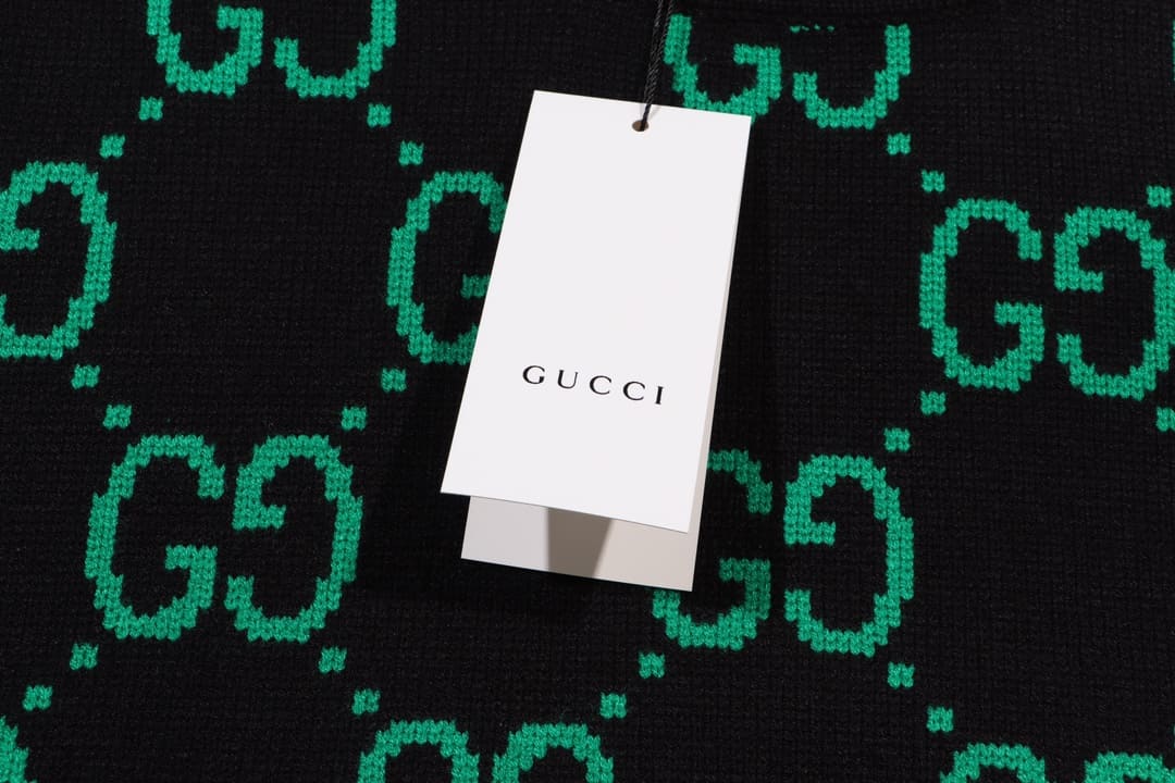 ÁO Gucci GG Sewing Green Sweater Unisex