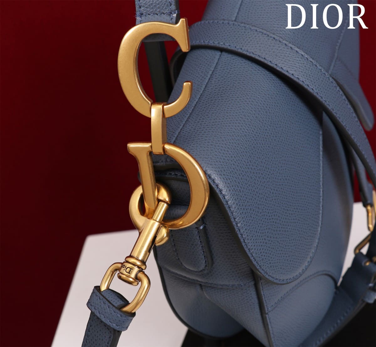 TÚI Dior Women Saddle bag in Calfskin-Navy Top Quality
