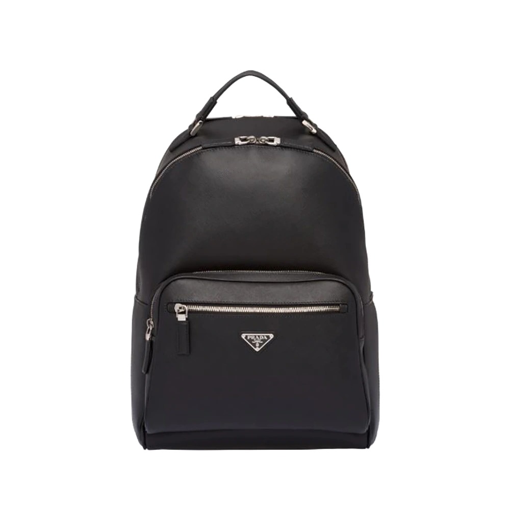 BALO Prada Saffiano Leather Backpack-Black