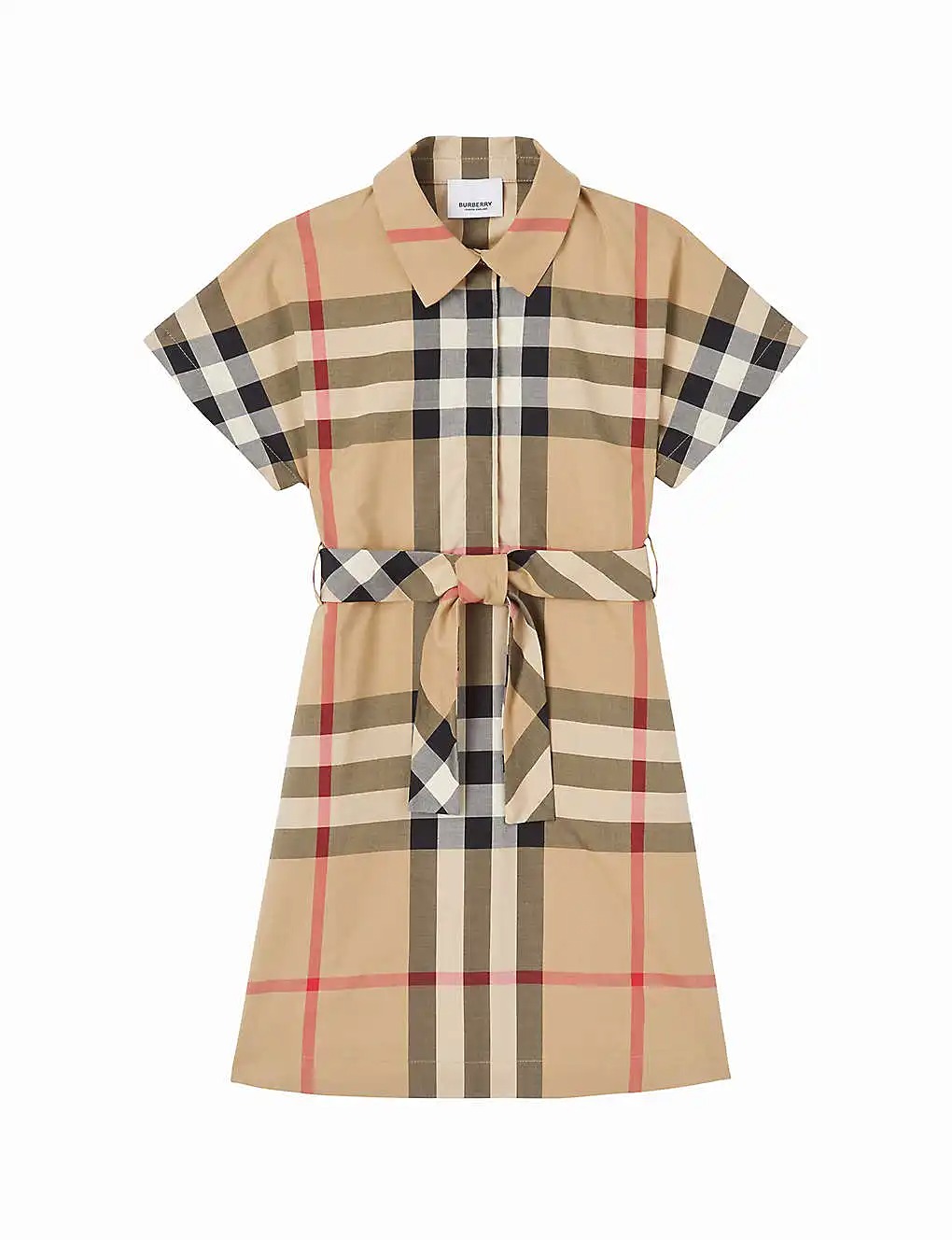 ÁO BURBERRY Giulietta Vintage check stretch-cotton dress 3-14 years