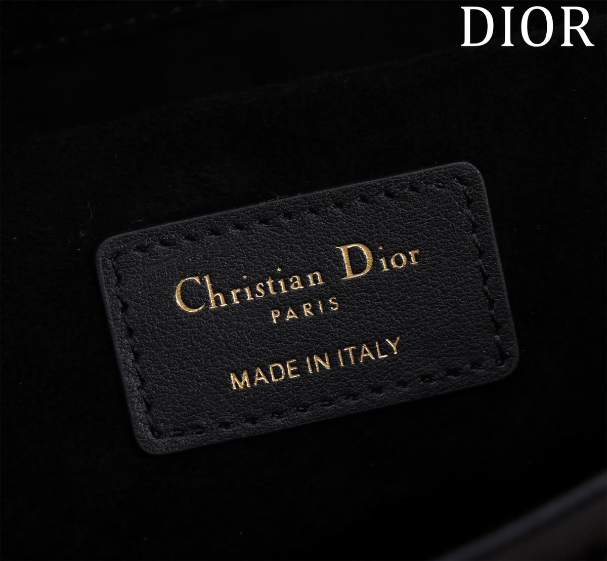 TÚI CHRISTIAN DIOR Lady-Joy embroiders tattered hạt cườm đen