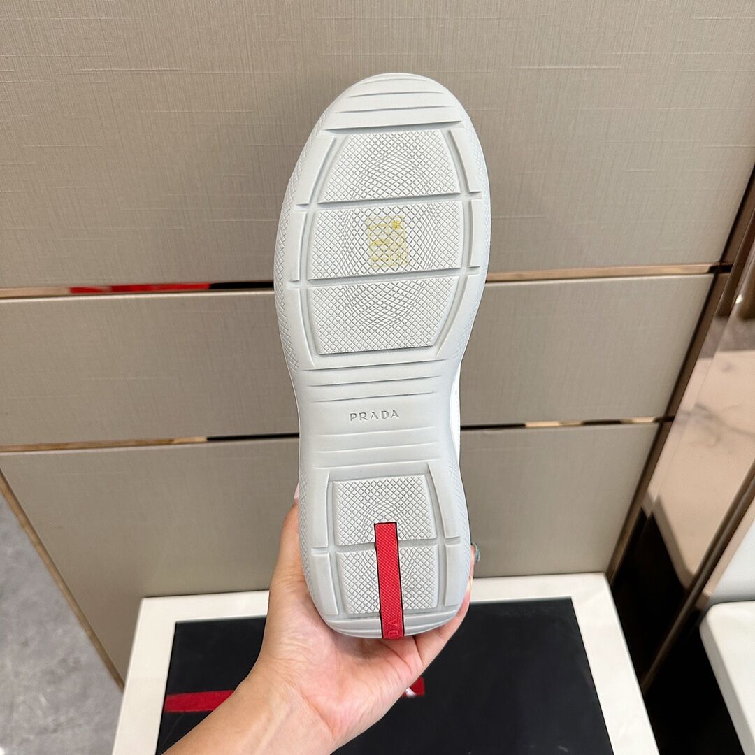 GIÀY PRADA RED LOGO SNEAKERS SHOES