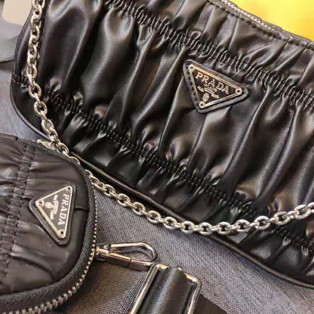 TÚI Prada Women Prada Re-Edition 2005 Nappa Gaufre Bag-Black