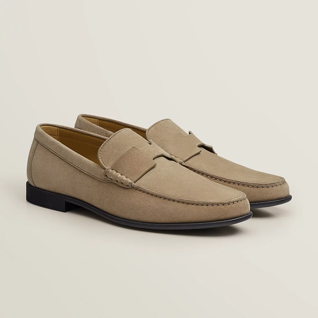 GIÀY HERMES DUKE LOAFER SUEDE LEATHER SS2022