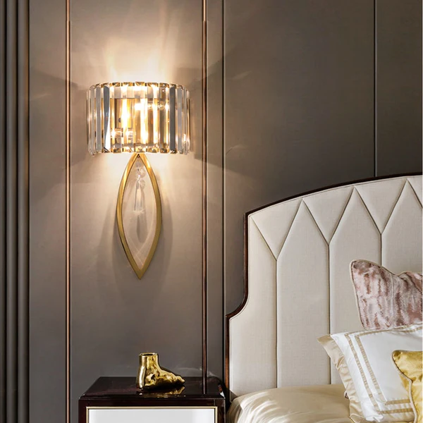 ĐÈN GẮN TƯỜNG Isla Oval Cut Fluted Glass Wall Lamp