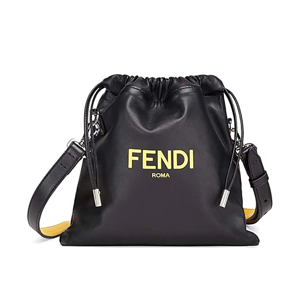 TÚI Fendi Women Wallet on Chain with Pouches Leather Mini-Bag-White