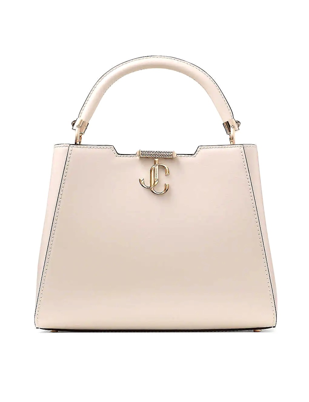 TÚI JIMMY CHOO Varenne medium leather top-handle bag