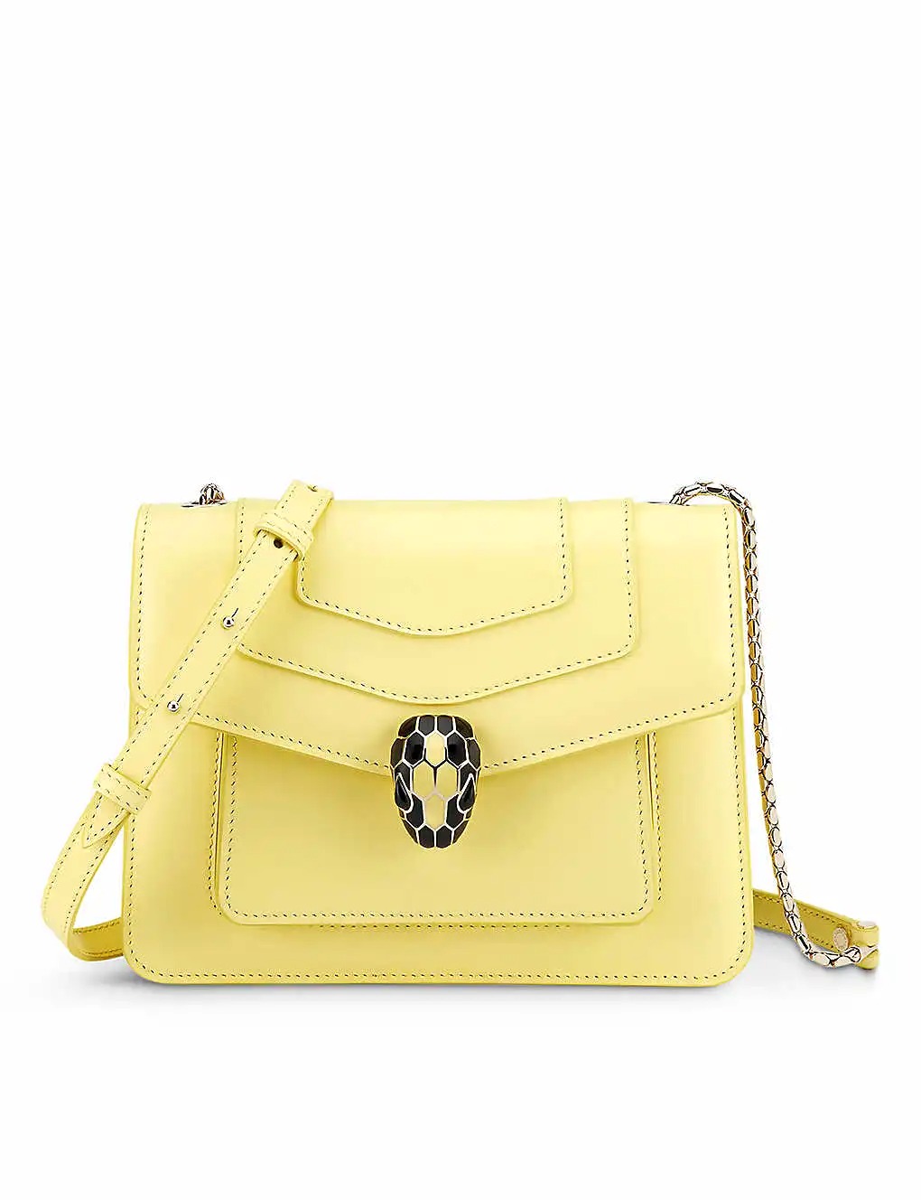 TÚI BVLGARI Serpenti Forever snake-clasp leather cross-body bag