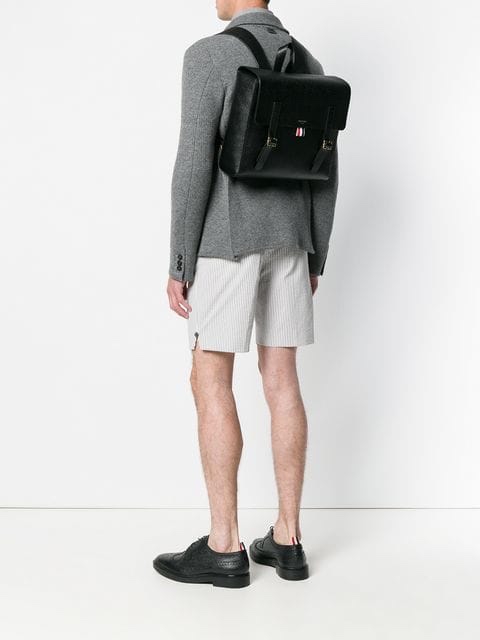 BALO THOM BROWNE leather document backpack