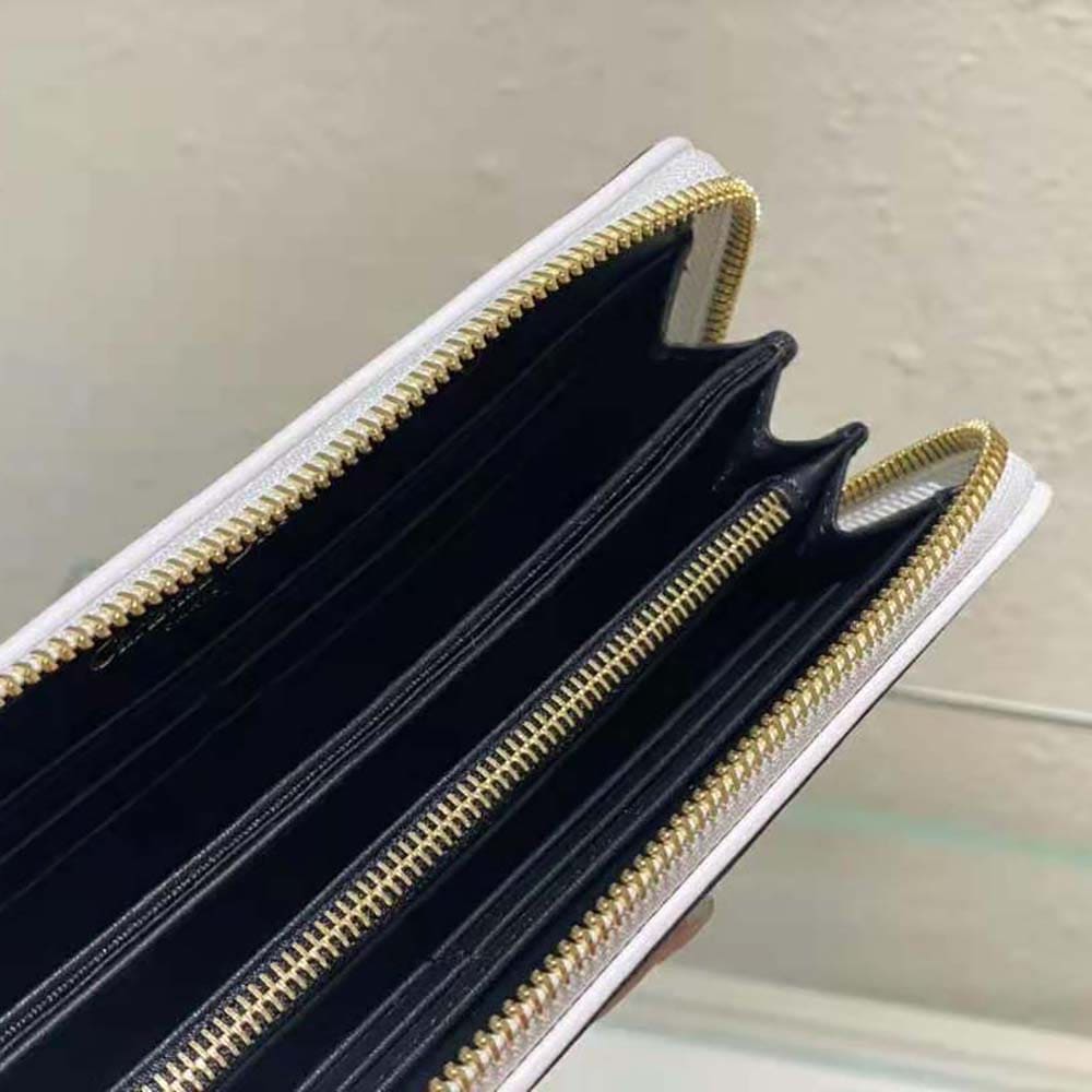 Ví Dior Women Vibe Voyageur Wallet Blue Calfskin